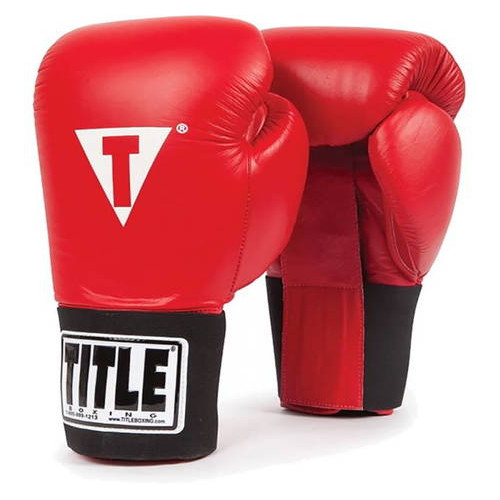Боксерські рукавички TITLE Professional Training Gloves 14 унций Красные фото №1