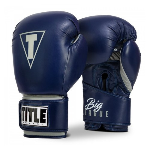Боксерські рукавички Title Big-League XXL Trening Gloves (20oz) Темно-сині фото №1