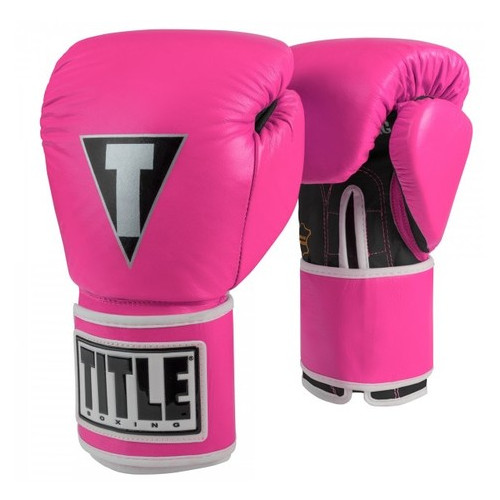 Боксерські рукавички Title Boxing Limited PRO STYLE Leather Training (12oz) Розовые фото №1