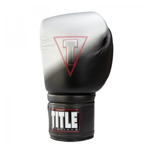 Боксерські рукавички Title Boxing Platinum Power Bag (14oz) Черные с серым фото №3