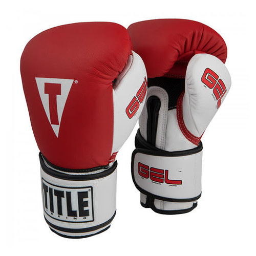 Боксерські рукавички Title GEL Intense (12oz) Красные с белым фото №1