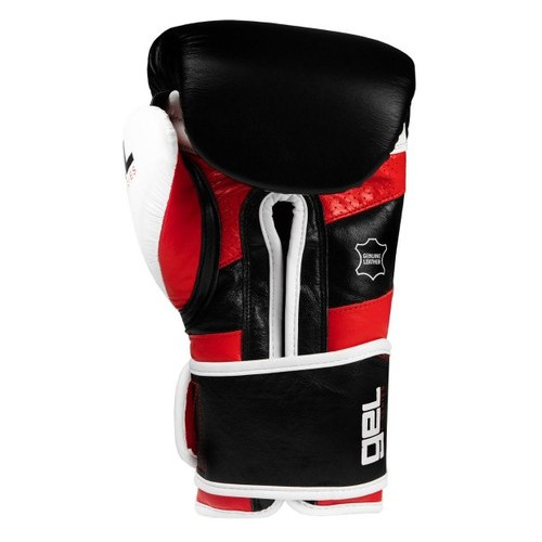 Боксерські рукавички Title GEL E-Series Boxing Gloves (XXL) Чорні з білим та червоним фото №3