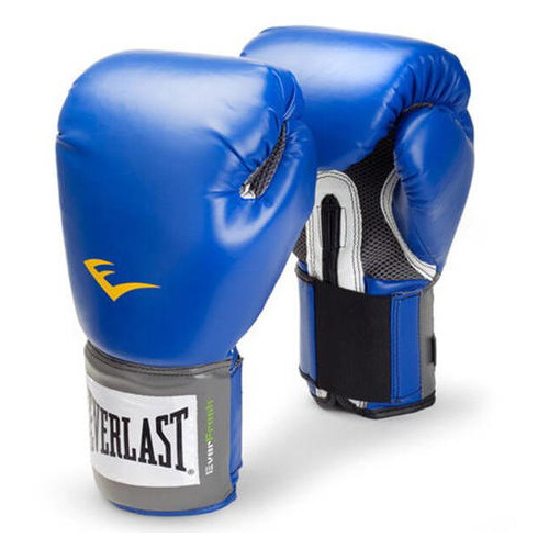 Боксерські рукавички Everlast PU Pro Style training (10oz) Сині фото №1