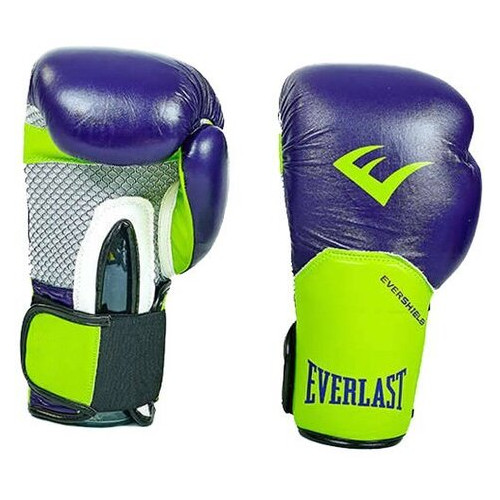 Боксерські рукавички Everlast Pro Style Elite BO-5228 10oz Синьо-салатовий (37409009) фото №1