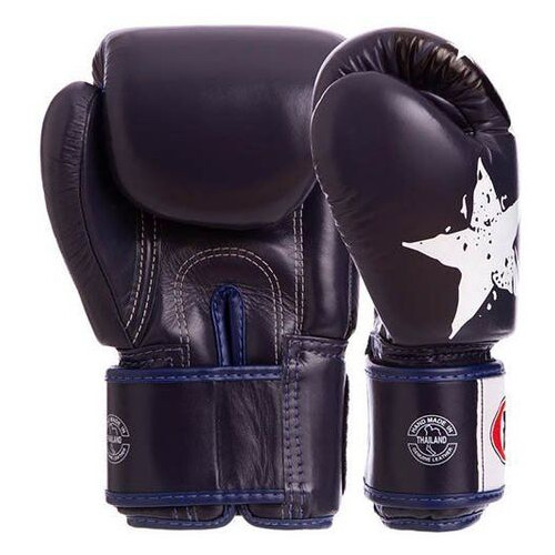 Боксерські рукавички Fairtex BGV1N 12oz Синьо-чорний (37475016) фото №2