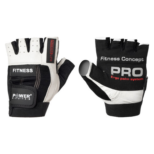Рукавички для фітнесу та важкої атлетики Power System Fitness PS-2300 Black/White XL фото №4