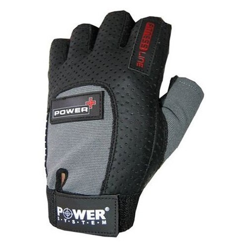 Рукавички для фітнесу та важкої атлетики Power System Power Plus PS-2500 Black/Grey XS фото №1