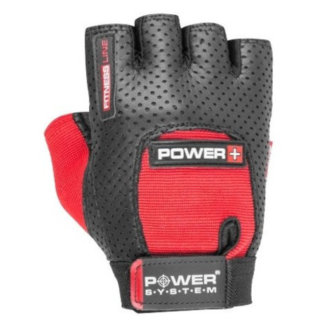 Рукавички для фітнесу та важкої атлетики Power System Power Plus PS-2500 Black/Red XL фото №1