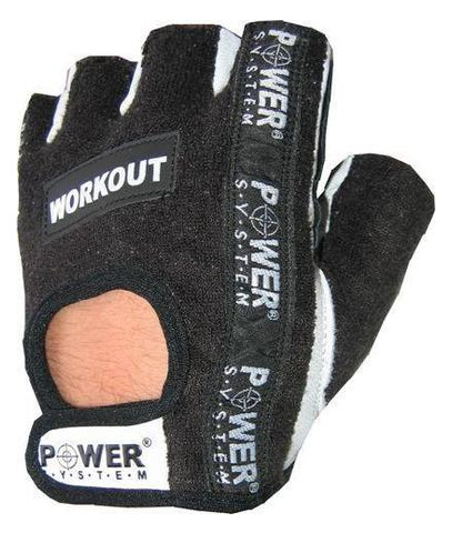 Рукавички для фітнесу та важкої атлетики Power System Workout PS-2200 Black XXL фото №1