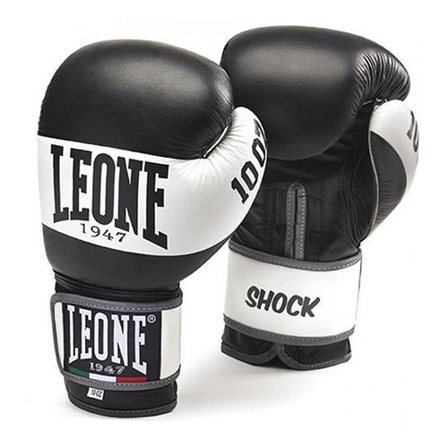 Боксерські рукавички Leone Shock 10oz Чорно-білий (37333010) фото №1