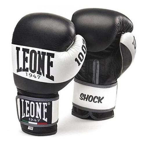 Боксерські рукавички Leone Shock 16oz Черно-белый (37333010) фото №1