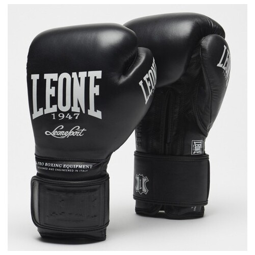 Рукавички боксерські Leone Greatest Black 18 ун. фото №1