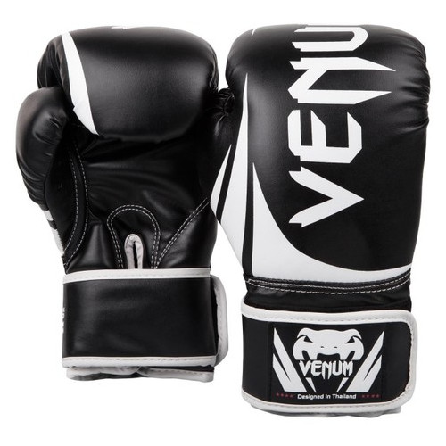 Боксерські рукавички Venum Original Challenger 2.0 (10oz) Чорні з білим фото №1