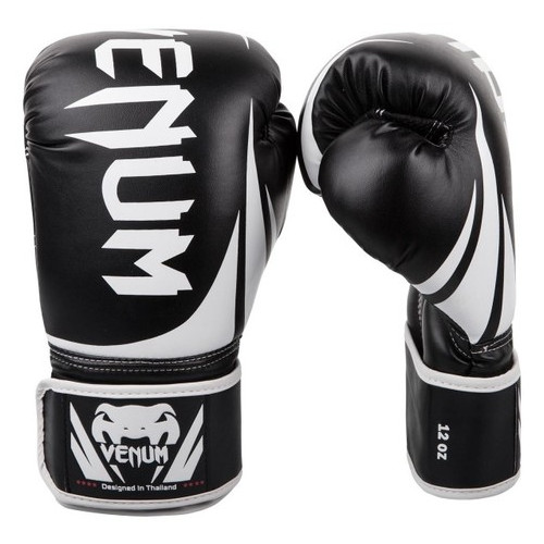 Боксерські рукавички Venum Original Challenger 2.0 (10oz) Чорні з білим фото №2