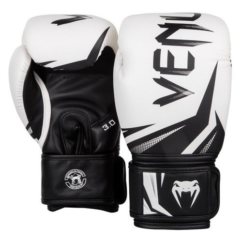 Боксерські рукавички Venum Original Challenger 3.0 (10oz) Білі із чорним фото №1