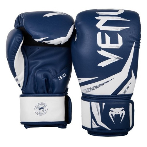 Боксерські рукавички Venum Original Challenger 3.0 (10oz) Темно-сині з білим фото №1