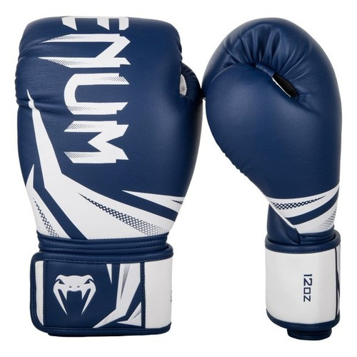 Боксерські рукавички Venum Original Challenger 3.0 (10oz) Темно-сині з білим фото №2
