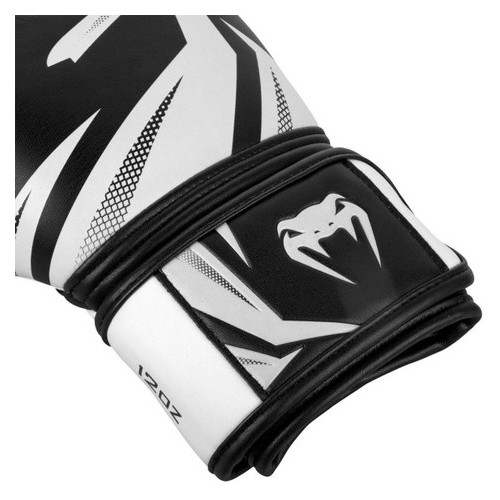 Боксерські рукавички Venum Original Challenger 3.0 (10oz) Чорні з білим фото №3