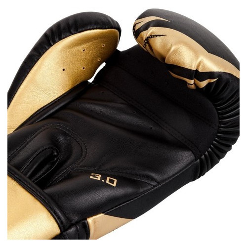 Боксерські рукавички Venum Original Challenger 3.0 (10oz) Черные с золотистым фото №4