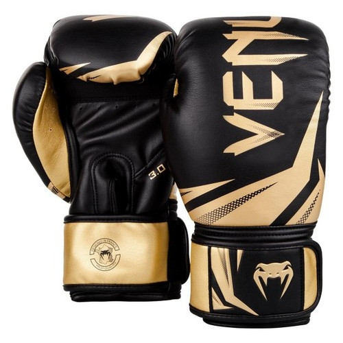 Боксерські рукавички Venum Original Challenger 3.0 (10oz) Черные с золотистым фото №1