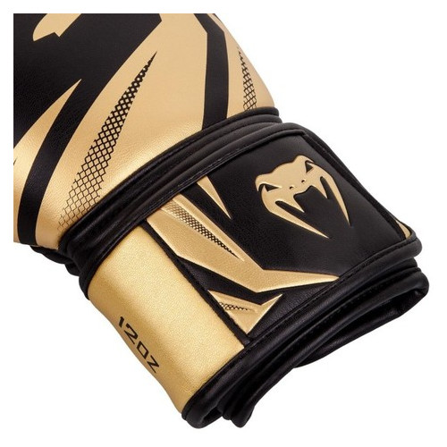 Боксерські рукавички Venum Original Challenger 3.0 (10oz) Черные с золотистым фото №3