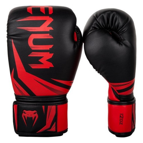 Боксерські рукавички Venum Original Challenger 3.0 (14oz) Чорні з червоним фото №2