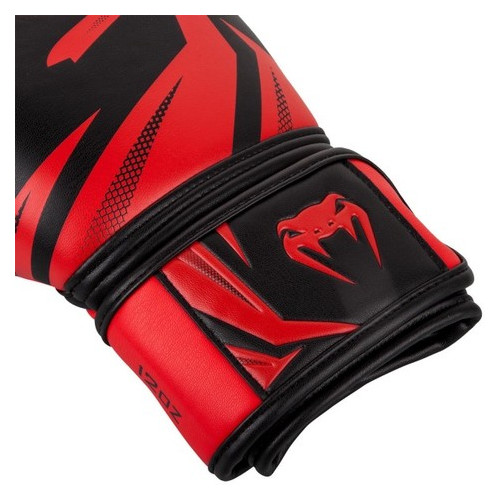 Боксерські рукавички Venum Original Challenger 3.0 (14oz) Чорні з червоним фото №3