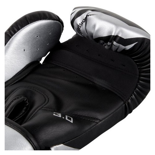 Боксерські рукавички Venum Original Challenger 3.0 (16oz) Чорні зі сріблястим фото №4