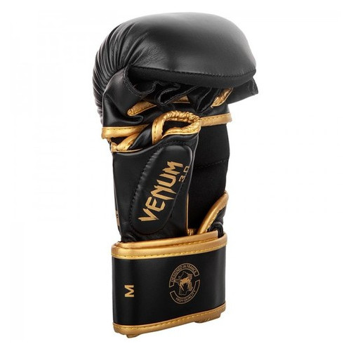 Рукавички MMA Venum Sparring Challenger 3.0 (L/XL) Чорні із золотим фото №3