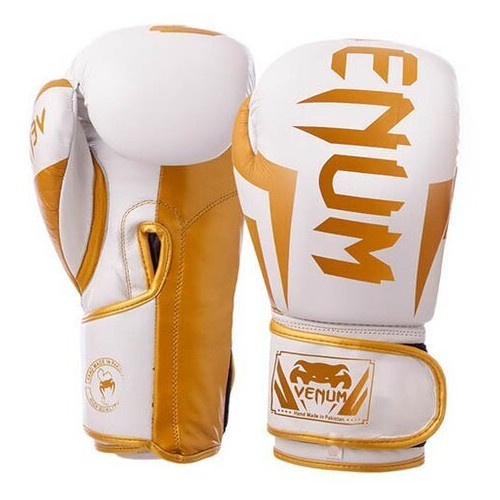 Боксерські рукавички Venum Elite VL-8291 10oz Біло-золотий (37429436) фото №1