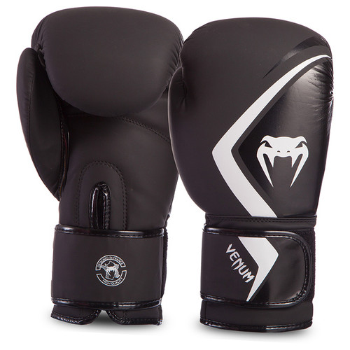 Боксерські рукавички Venum Contender 2.0 03540 16oz Чорно-білий (37470006) фото №1