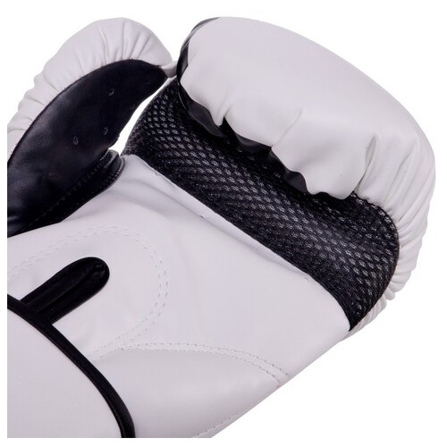 Рукавички боксерські на липучці Venum Challenger VN1108 10oz Біло-чорний (37470019) фото №4
