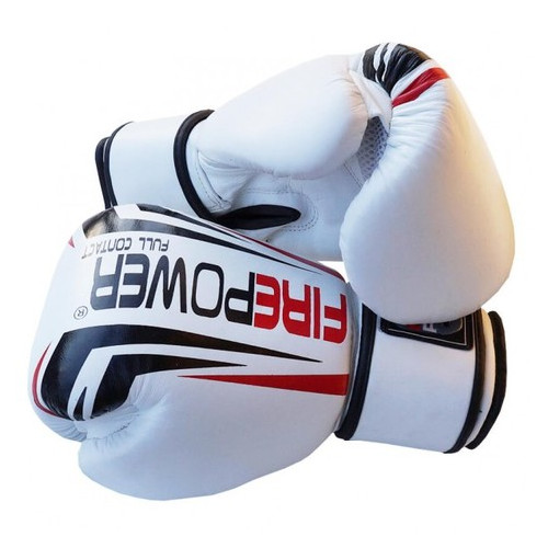 Боксерські рукавички FirePower FPBG12 (10oz) Білі фото №1