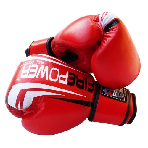 Боксерські рукавички FirePower FPBG12 (10oz) Червоні фото №1