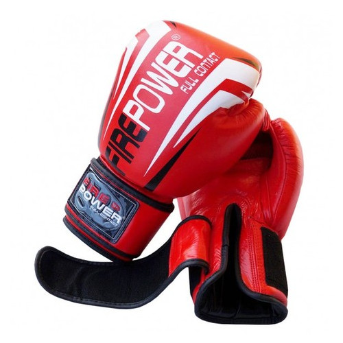Боксерські рукавички FirePower FPBG12 (10oz) Червоні фото №3