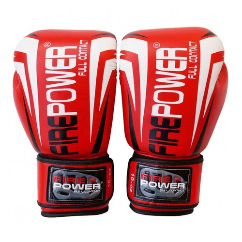 Боксерські рукавички FirePower FPBG12 (10oz) Червоні фото №6