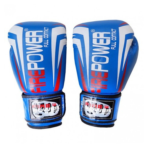Боксерські рукавички FirePower FPBG12 (10oz) Сині фото №6