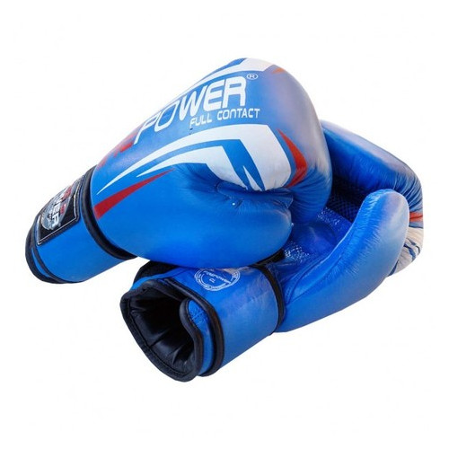 Боксерські рукавички FirePower FPBG12 (10oz) Сині фото №5