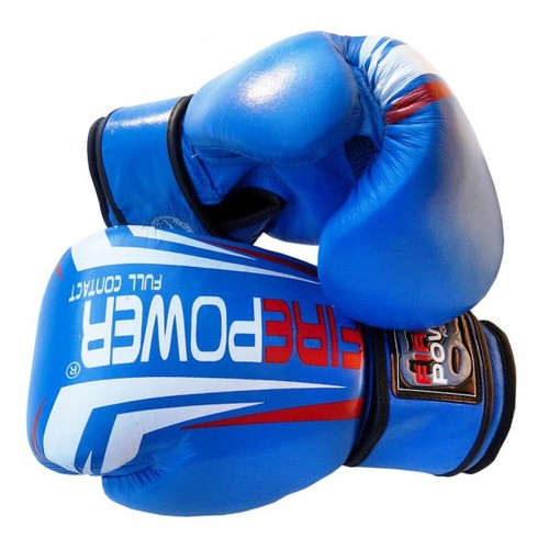 Боксерські рукавички FirePower FPBG12 (10oz) Сині фото №1