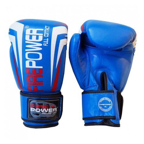 Боксерські рукавички FirePower FPBG12 (10oz) Сині фото №2