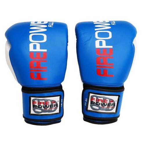 Боксерські рукавички FirePower FPBG2 (10oz) Сині фото №2