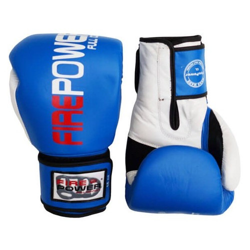 Боксерські рукавички FirePower FPBG2 (10oz) Сині фото №3