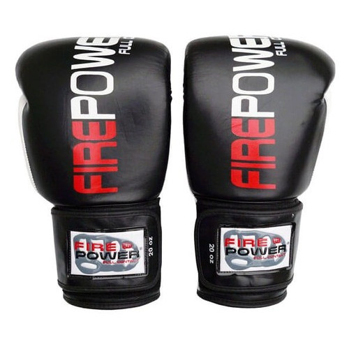 Боксерські рукавички FirePower FPBG2 (10oz) Чорні фото №2