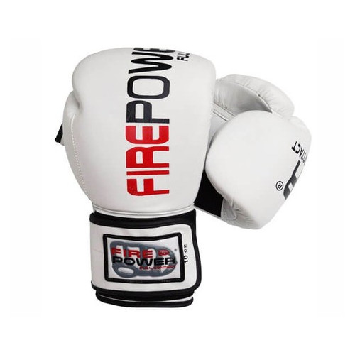 Боксерські рукавички FirePower FPBG2 (12oz) Білі фото №1