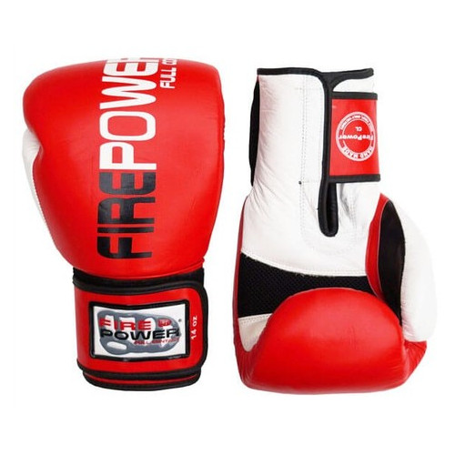 Боксерські рукавички FirePower FPBG2 (12oz) Червоні фото №3