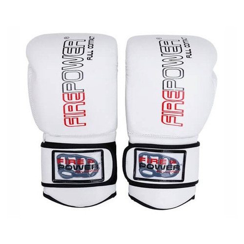 Боксерські рукавички FirePower FPBG4 (10oz) Білі фото №2