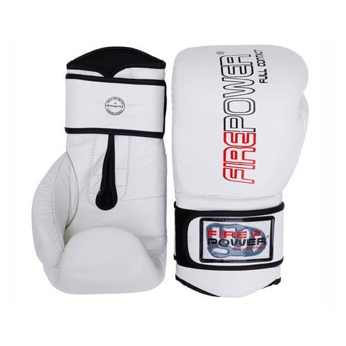 Боксерські рукавички FirePower FPBG4 (10oz) Білі фото №3