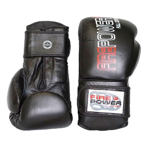 Боксерські рукавички FirePower FPBG4 (10oz) Чорні фото №2