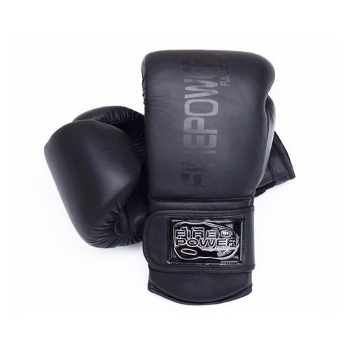 Боксерські рукавички FirePower FPBG4 (10oz) Чорні матові фото №1