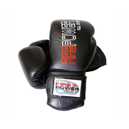 Боксерські рукавички FirePower FPBG4 (12oz) Чорні фото №1